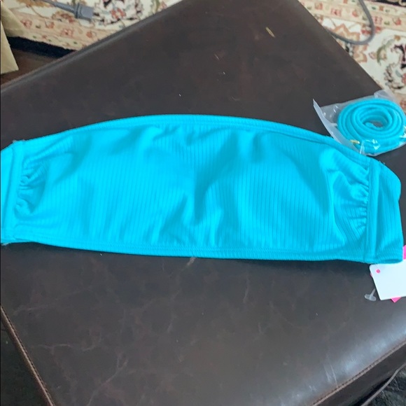 NWT TIE DIE BIKINI BOTTOMS & BLUE BIKINI TOP - Picture 9 of 11